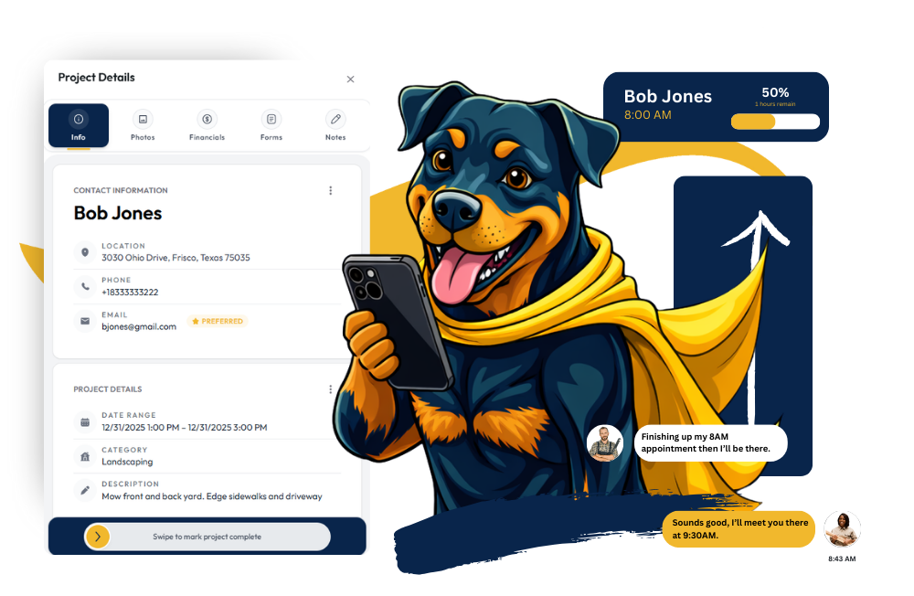 Lead Dog contractor dashboard